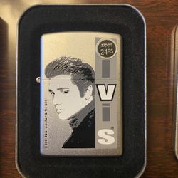 Elvis Zippo Lighter And Elvis Playing Cards