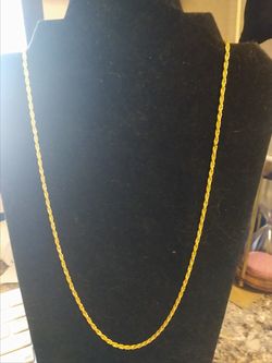 25-in gold rope necklace