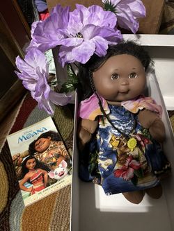 Gently Used Nylon Padded Hawaiian “Moana-like”Princess Doll