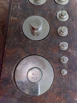 Antique Precision Weight Measurement Set 