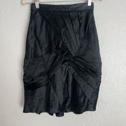Vintage Proenza Schouler silk layer high waisted midi pencil skirt 2 