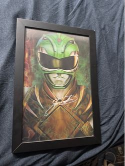 Power ranger Tommy 3D poster signed