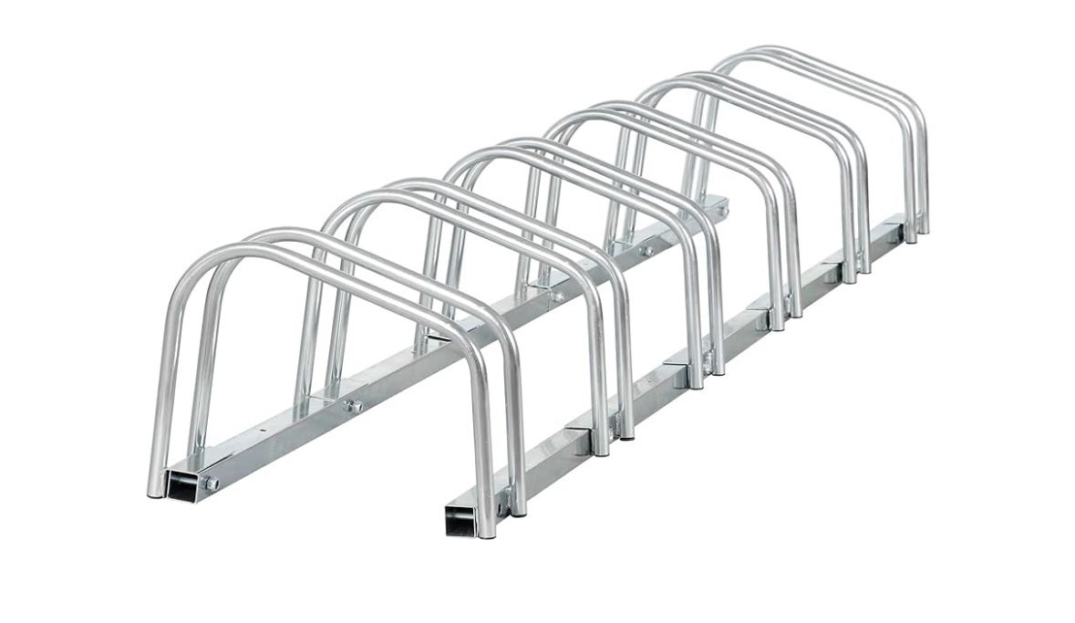 ZENY 6 Bike Rack Bicycle Floor Parking Stand for Mountain Bike Road Bike Indoor Outdoor Garage, Adjustable Bicycle Storage Organizer Stand