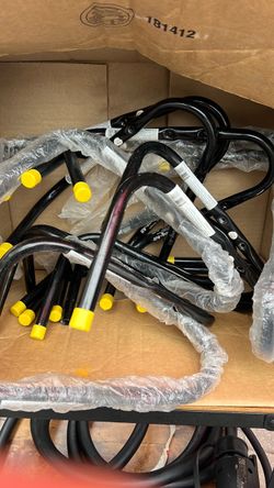 Black Metal Hurdles Set with Yellow Caps