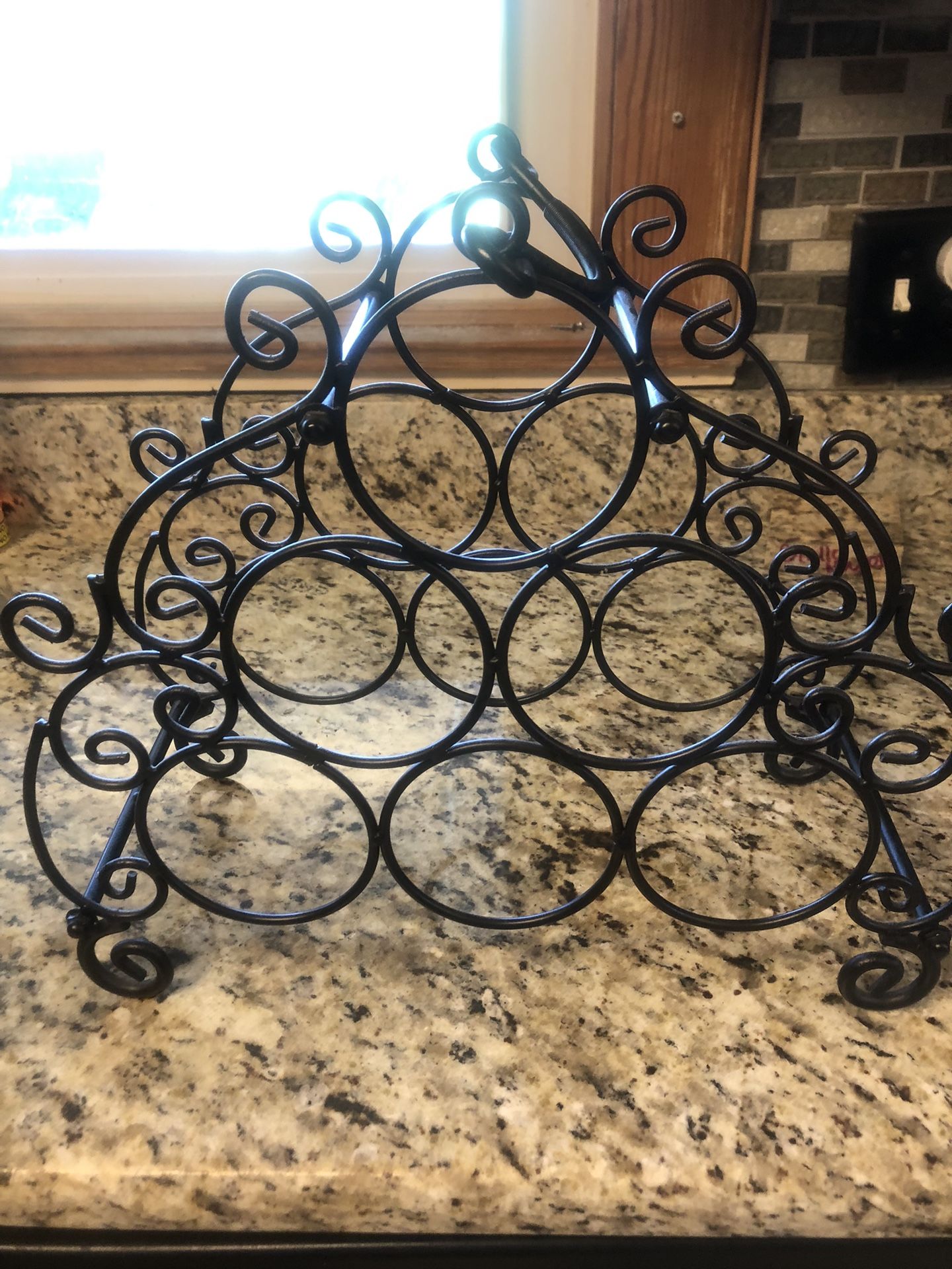 Black Metal Wire Rack