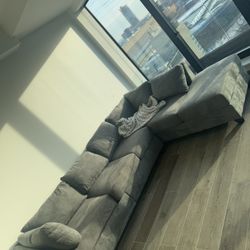 Grey Sectional Couch 