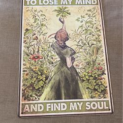 Garden Home Decor Tin Sign Plant Lover 