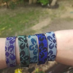 Floral Flower Seed Bead Bracelet $25 Each