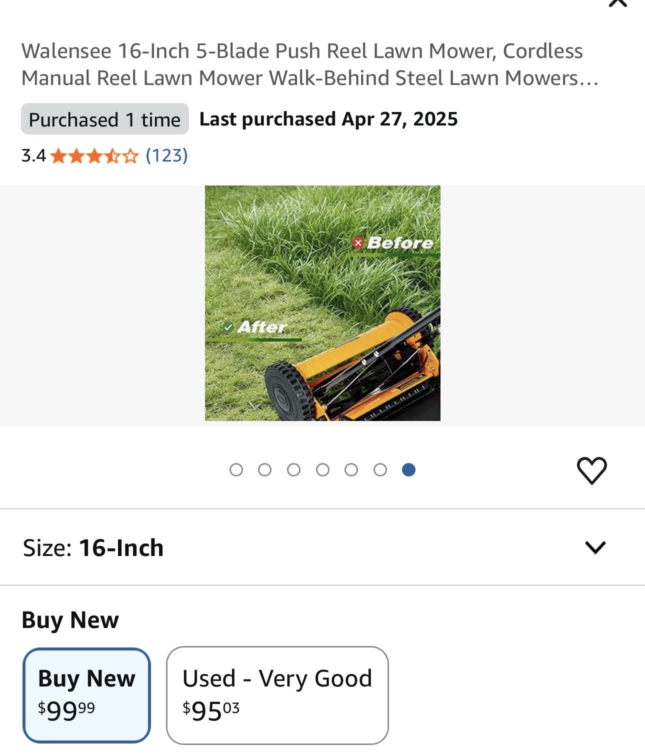 Push Lawn Mower With Bag 