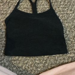 Beyond Yoga Cropped Tank Black Size Xs