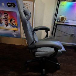 Gaming Monitor, Desk, Chair