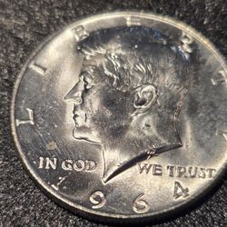 1964 Kennedy Half Dollar BU 90% Silver