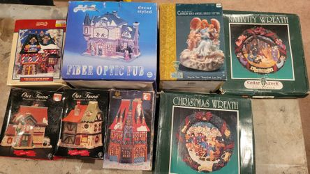 Christmas items.