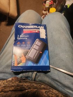 Chamberlain universal three button remote garage door