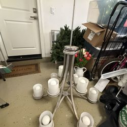 Fully Functional Grand  Steel Chandelier 