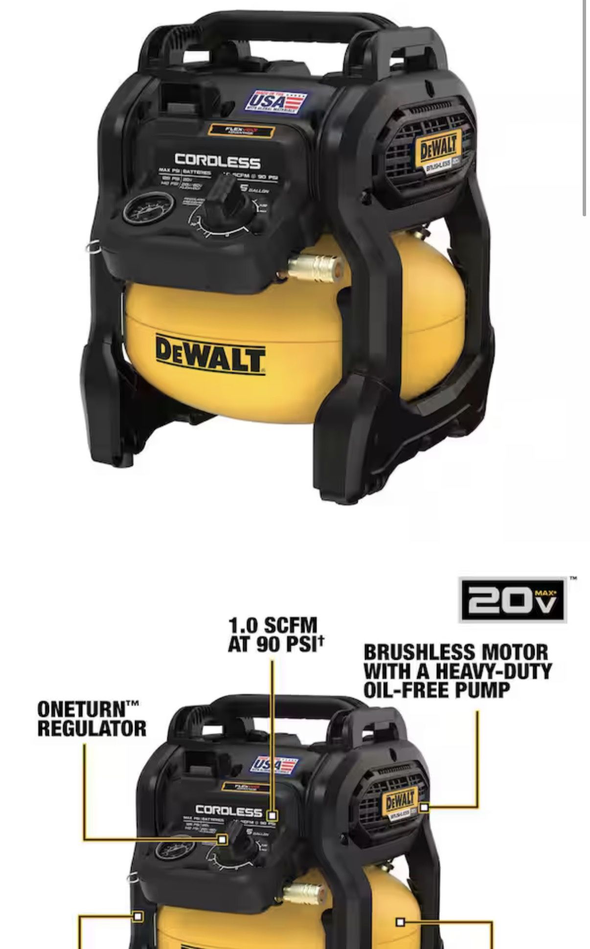 Dewalt Air Compressor Brand New