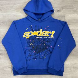 Sp5der Hoodie Tc Blue 