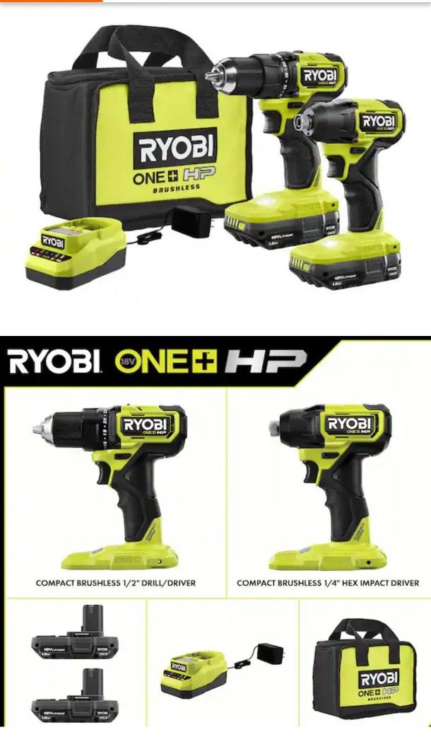 Ryobi Drill Set