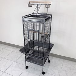 (New) $130 Bird Cage 61-inch Tall with Rolling Stand for for Parrots Parakeets Conures Lovebird Cockatoo 
