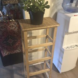 Plant with stands solid wood both $25