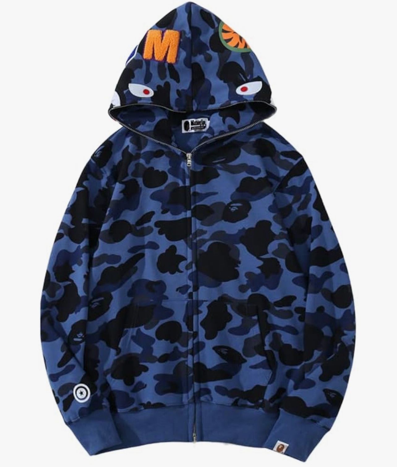 blue bape hoodie