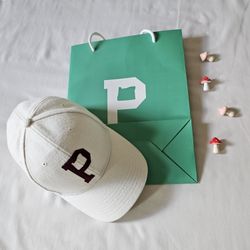 Beige White Portland Gear Wool Cap