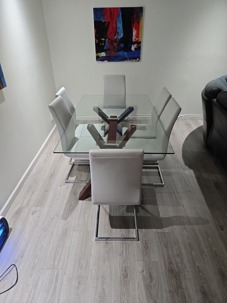 Dining Set Table With 6 Chairs