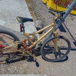 Custom Gold painted frame mountain bike 26"