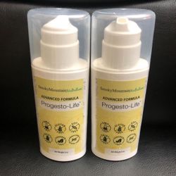 2 New Sealed Progesto Life Balancing Cream Bottles