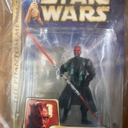 Star Wars DARTH MAUL Action Figure Phantom Menace Theed Hangar Duel New Hasbro