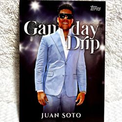 2025 Juan Soto Topps Celebrations Gameday Drip Yankees Baseball Card 
