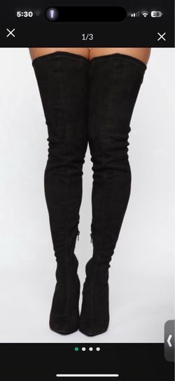 Thigh high heal boots