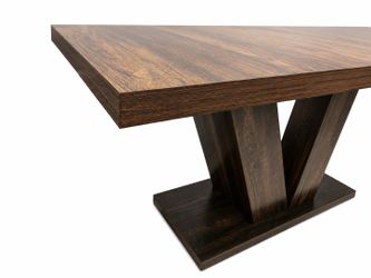 Brown wood table 60 “ inch length