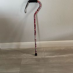 Gentle Touch Offset Cane (adjustable) With Rubber Hand Grip