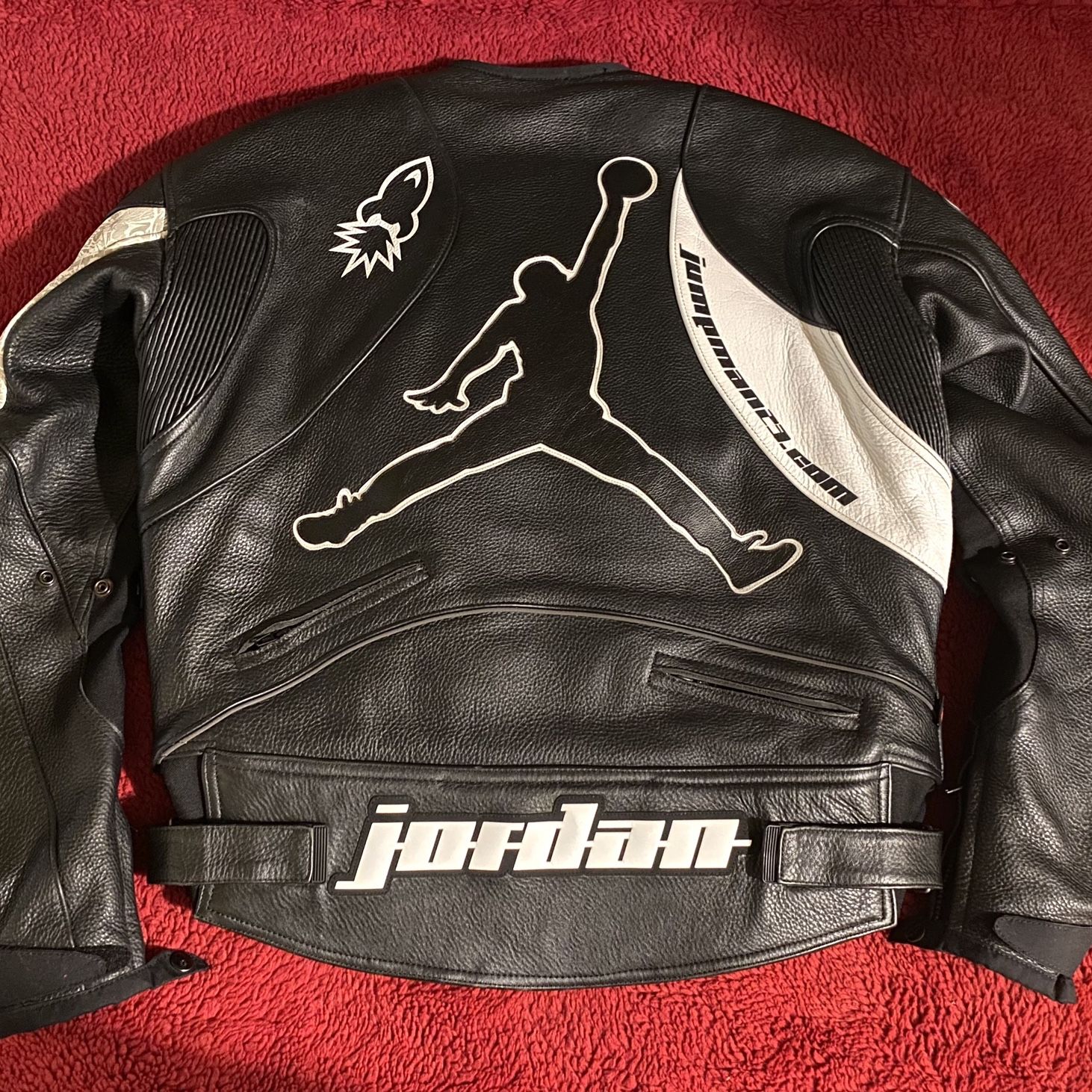 Jordan leather top motorcycle jacket