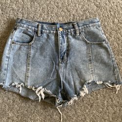 Retro Style Cutoff Shorts