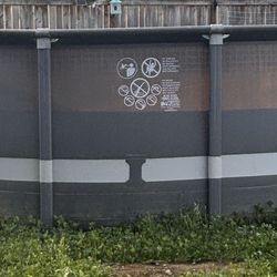 Intex 20 ft x 4 ft round pool frame and filter