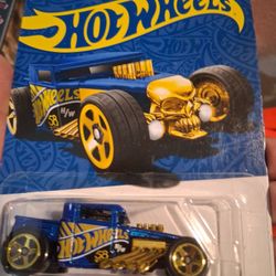 Hotwheels. Bone SHAKER. Blue & Gold.