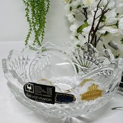 Vintage Glas von Marion Lead Crystal Bowl – Made in Germany 