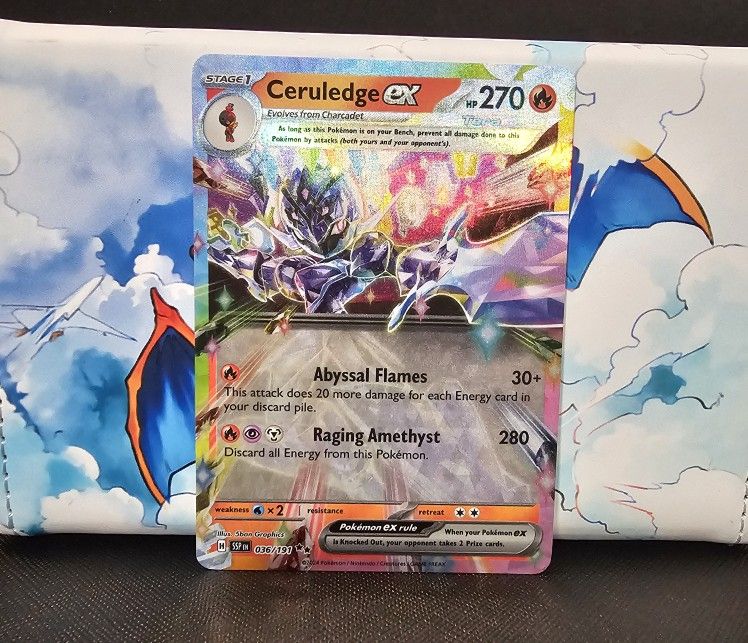 Ceruledge EX Holofoil Bundle (Pokemon Tcg)