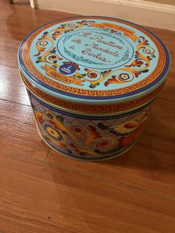Panettone Large Empty Tin Made In Italy 