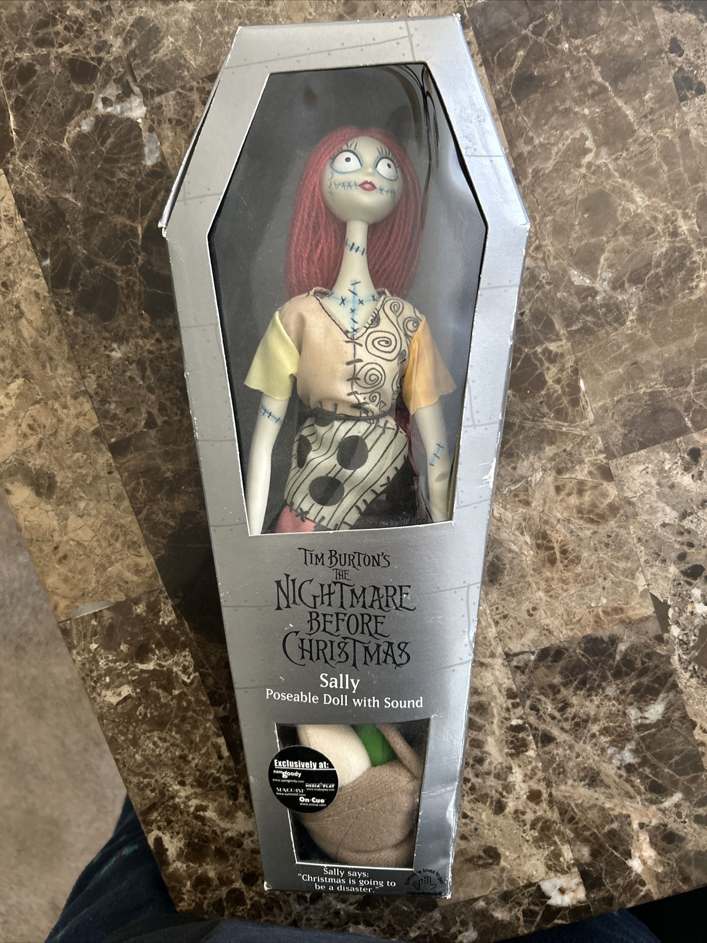 Nightmare Before Christmas Sally Poseable Doll With Sound