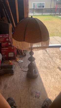 Nice view lamp maybe cast taking out of storage great price