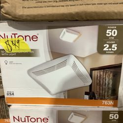 Broan-NuTone 50 CFM Ceiling Bathroom Exhaust Fan with Light