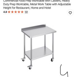 Stainless Steel Work Table, 