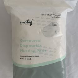 Motif Medical Contoured Disposable Nursing Pads 60 Count Individually Wrapped