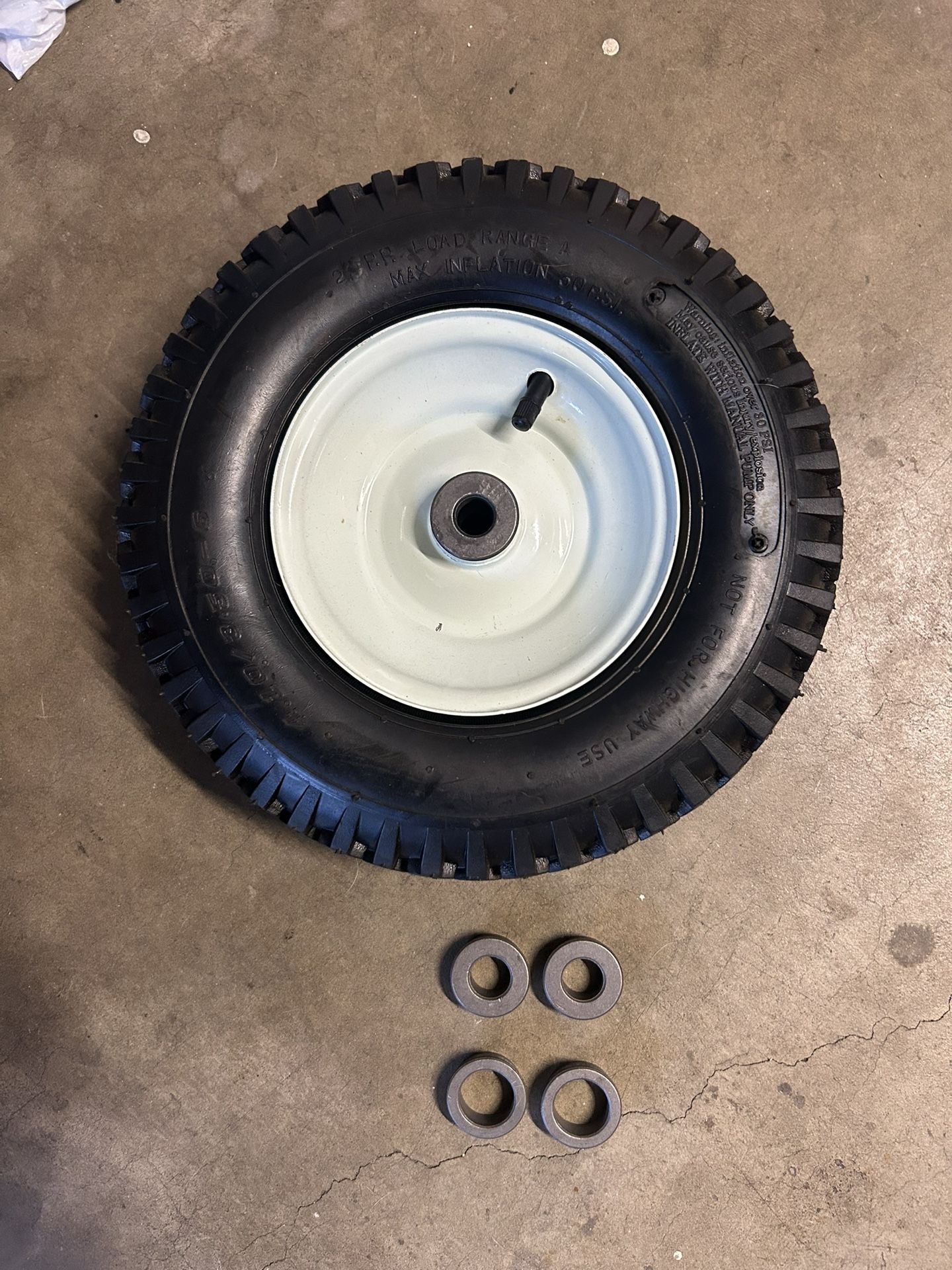 HAUL-MASTER 12 in. Replacement Dolly/Wagon Tire with 6 in. Wheel