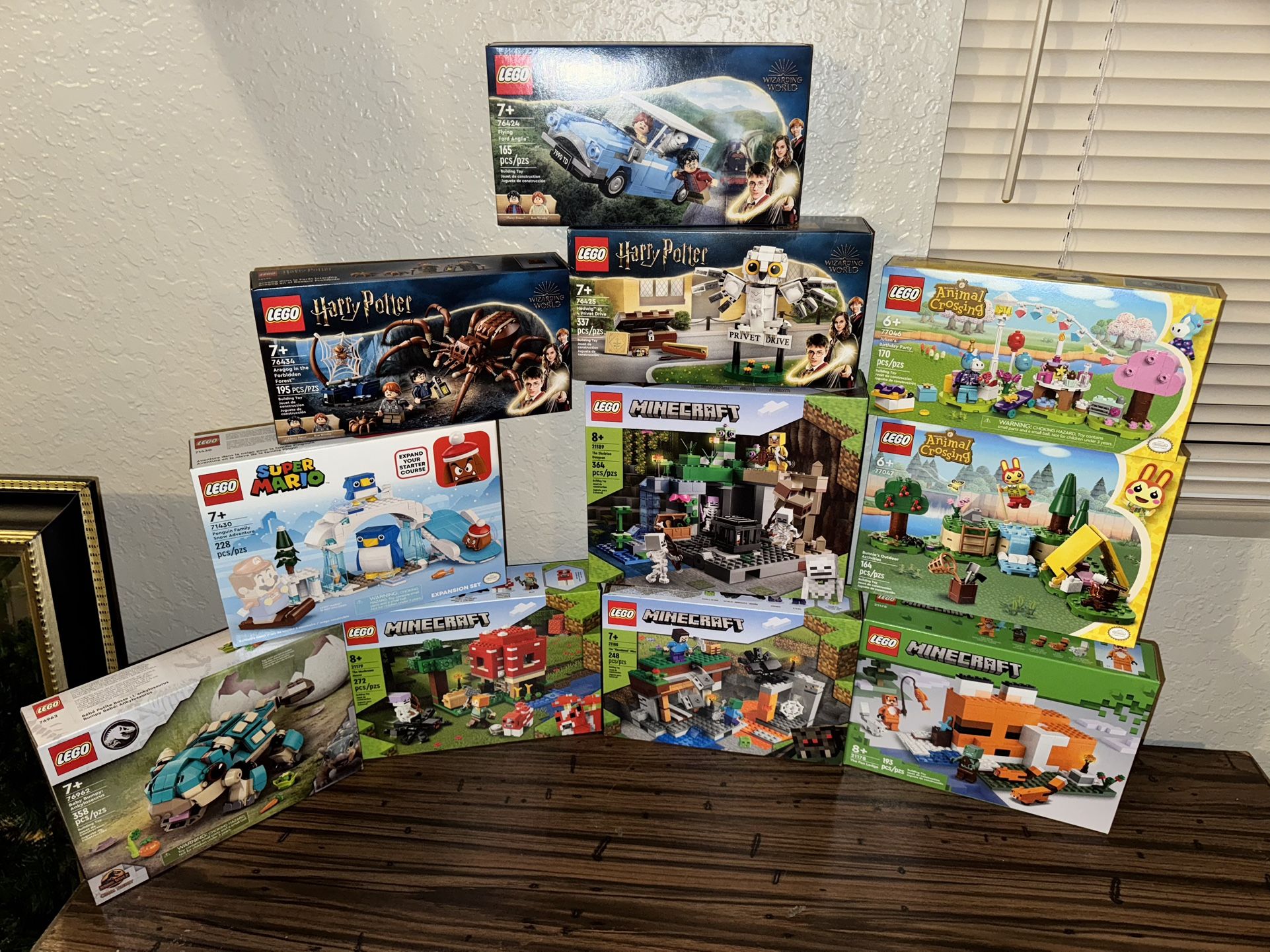 Harry Potter, Minecraft, Animal Crossing Mario And Jurassic Park Legos