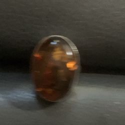 Silver Amber  Ring