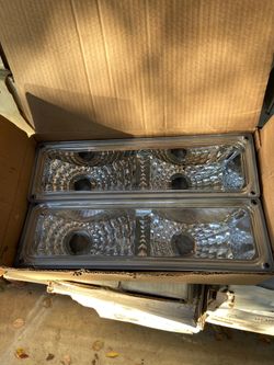Chevy gmc dog lamps chrome 88-98